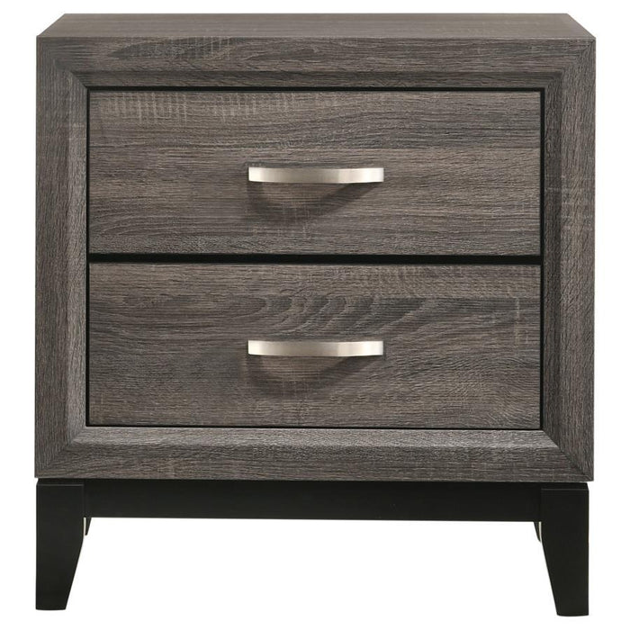 Watson - 2-Drawer Nightstand - Gray Oak - Simple Home Plus
