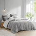 Kara - 3 Piece Jacquard Comforter Set - Gray - Simple Home Plus