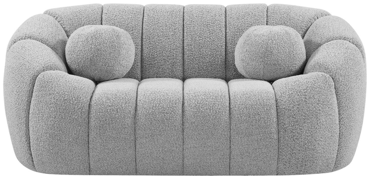 Elijah - Boucle Fabric Loveseat - Simple Home Plus