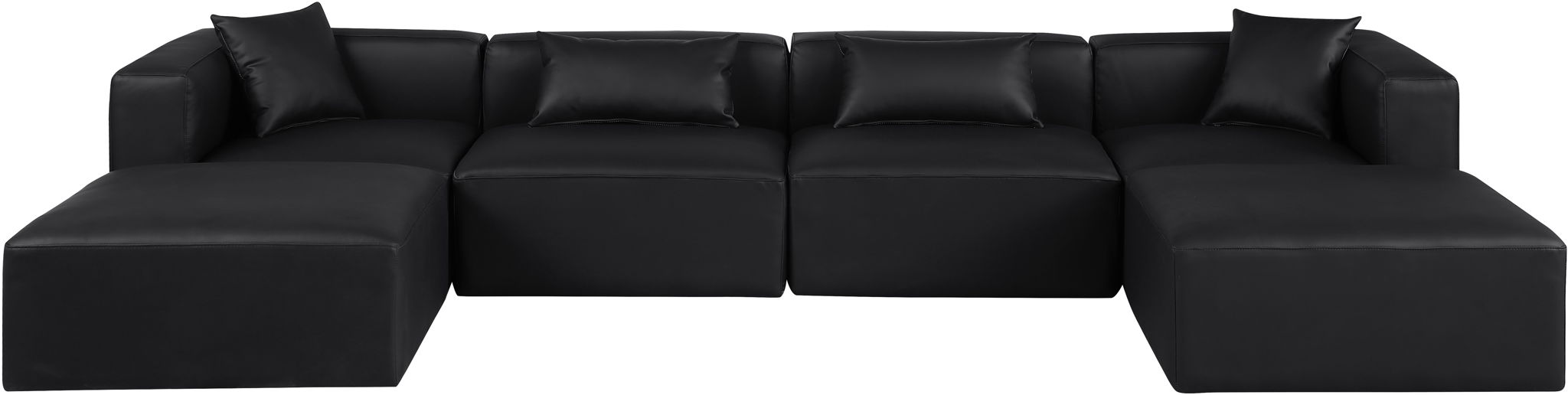 Cube - 6 Piece Modular Double Chaise Sectional - Simple Home Plus