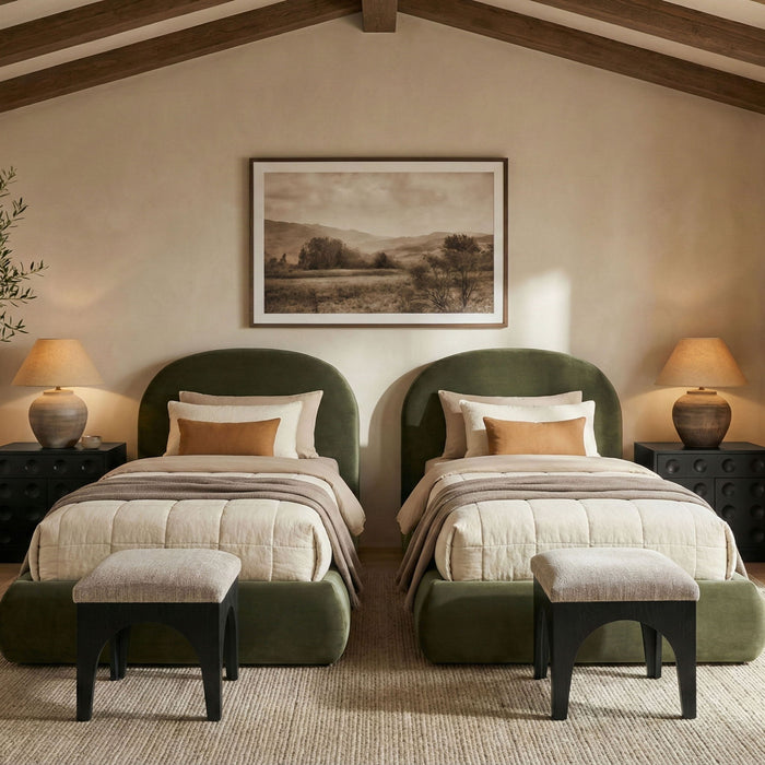 Celine - Upholstered Bed - Simple Home Plus