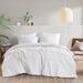 Porter - California King Soft Washed Pleated Comforter Set - White - Simple Home Plus