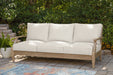 Carter Hall - Sofa With Cushion - Beige - Simple Home Plus