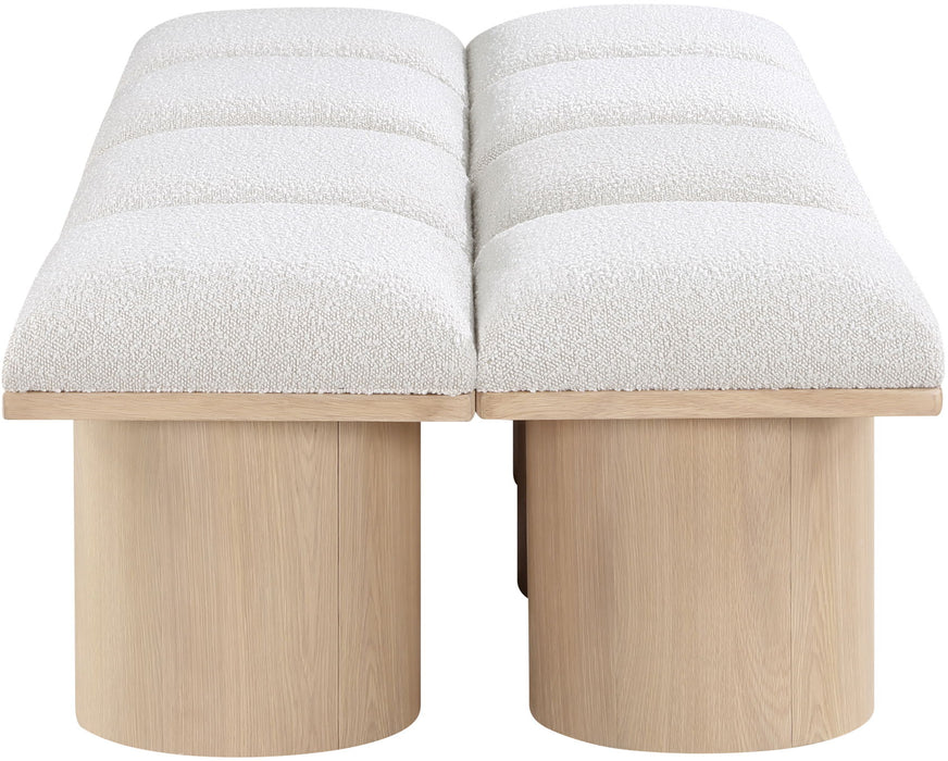 Pavilion - 8 Piece Modular Bench With Natural Base - Simple Home Plus
