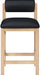 Roundhill - Faux Leather Counter Stool - Natural Frame - Simple Home Plus