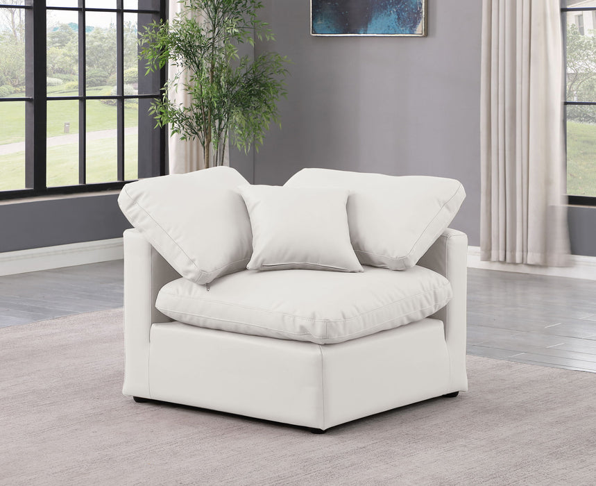 Indulge - Faux Leather Corner Chair - Simple Home Plus