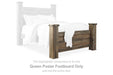 Trinell - Queen Poster Footboard - Brown - Simple Home Plus
