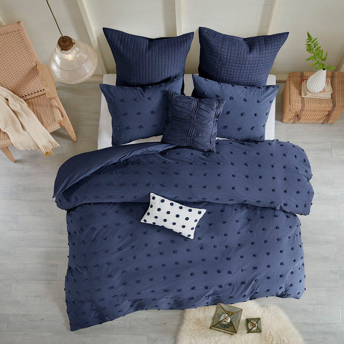 Brooklyn - King Duvet Cover Set - Indigo Blue - Simple Home Plus