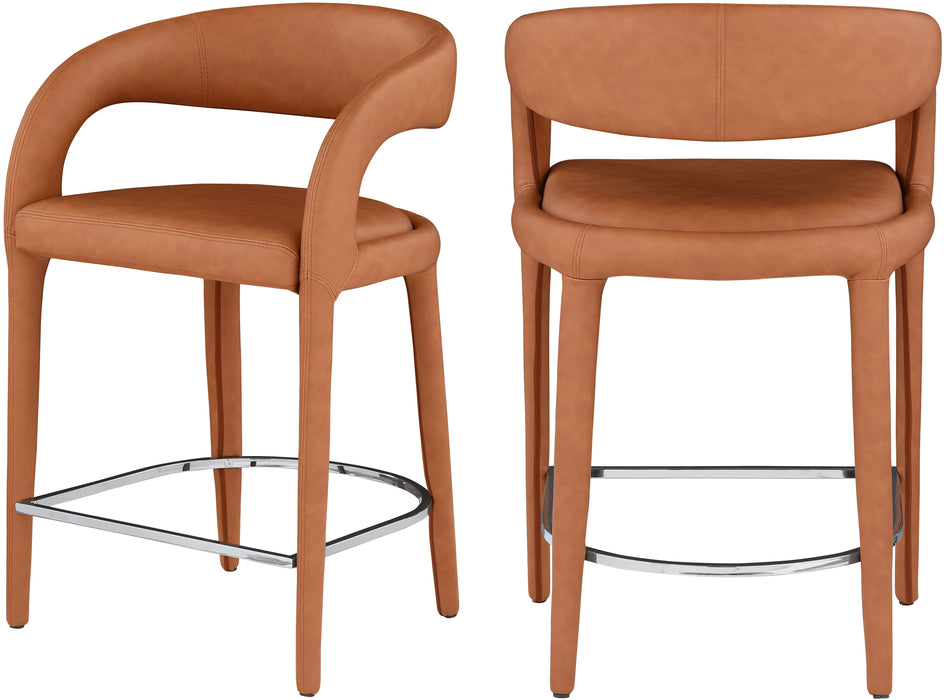 Sylvester - Stool - Cognac - Simple Home Plus