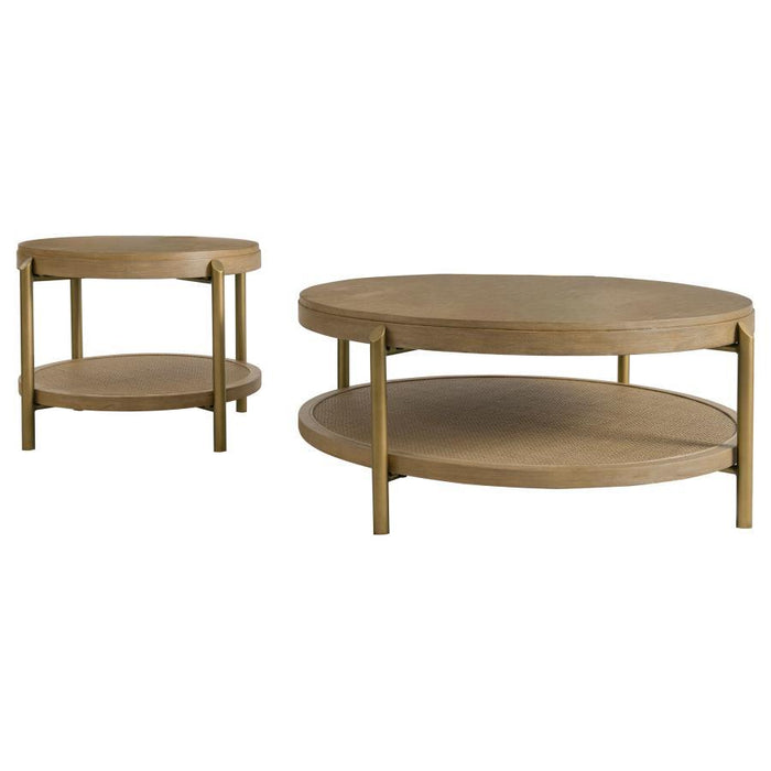 Arini - Round Coffee And End Table Set - Simple Home Plus