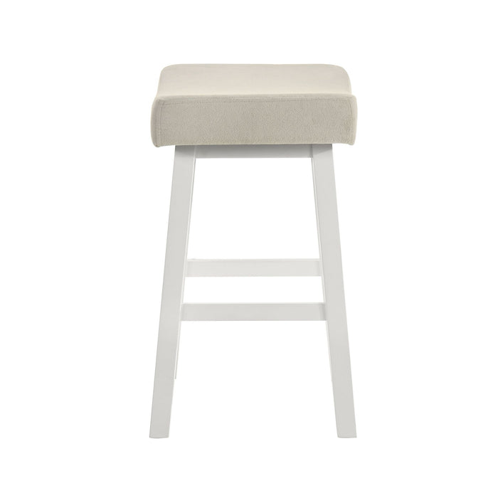 Lenon - Modern Farmhouse Wood Counter Height Kitchen Bar Stool - Simple Home Plus