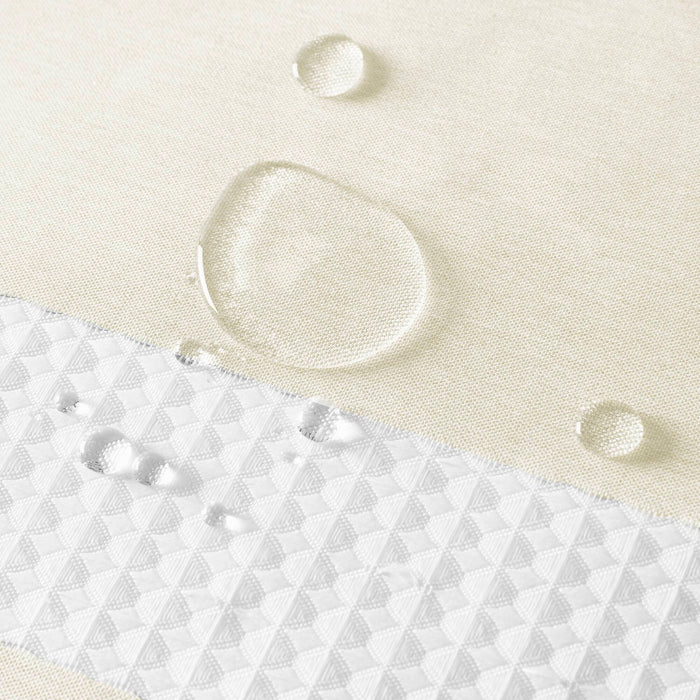 Spa Waffle - 72" x 84" Shower Curtain With 3M Treatment - Cream - Simple Home Plus