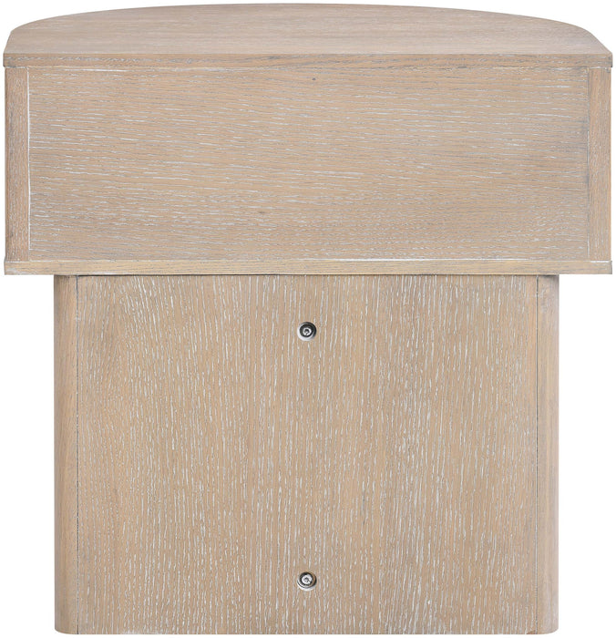 Cortland - Acacia Veneer And Solid Wood Night Stand - Simple Home Plus