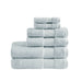 Turkish - 6 Piece Bath Towel Set - Light Blue - Simple Home Plus