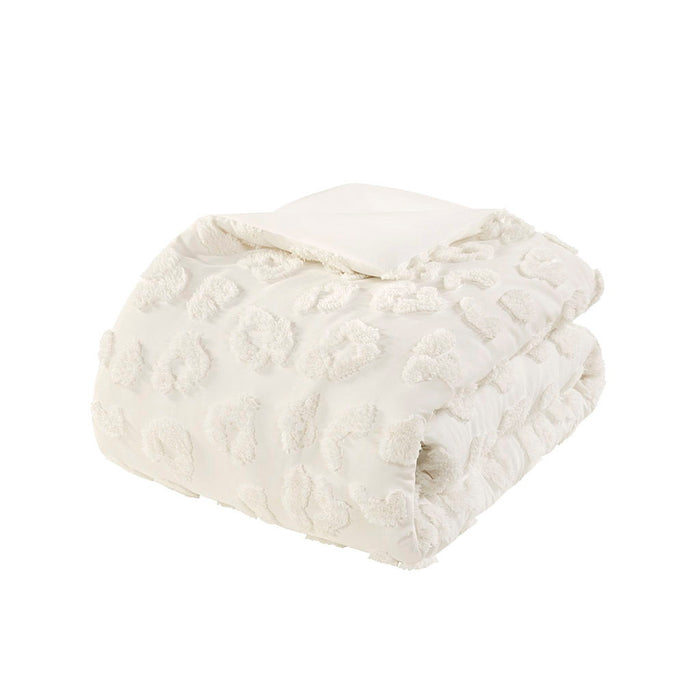 Larissa - 3 Piece King/California King Animal Comforter Set - Off-White - Simple Home Plus