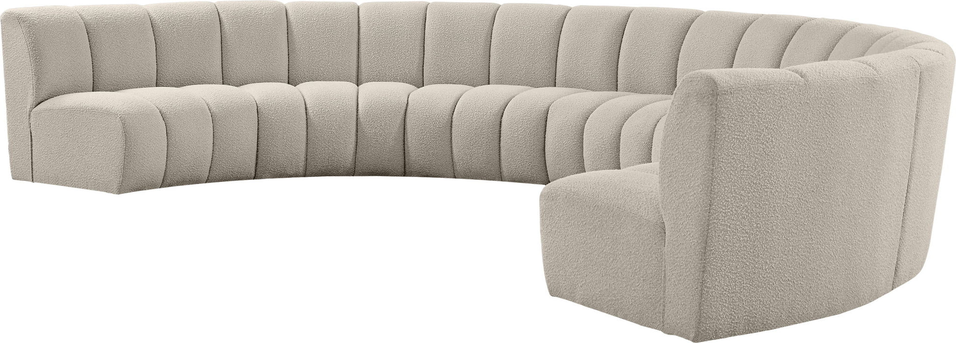 Infinity - 7 Piece Boucle Modular Sectional - Simple Home Plus