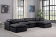 Indulge - Faux Leather 6 Piece Modular Double Chaise Sectional - Simple Home Plus