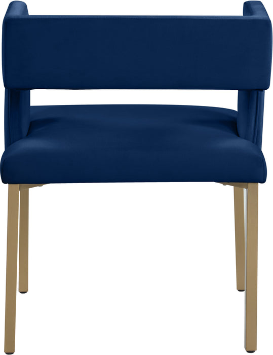 Caleb - Dining Chair with Gold Legs (Set of 2) - Simple Home Plus
