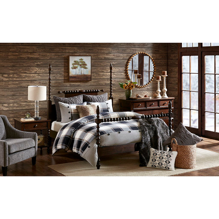 Urban Cabin - Queen Comforter Set - Brown - Simple Home Plus