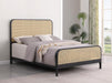 Lanewood - Open Cane Rattan Metal Bed - Simple Home Plus