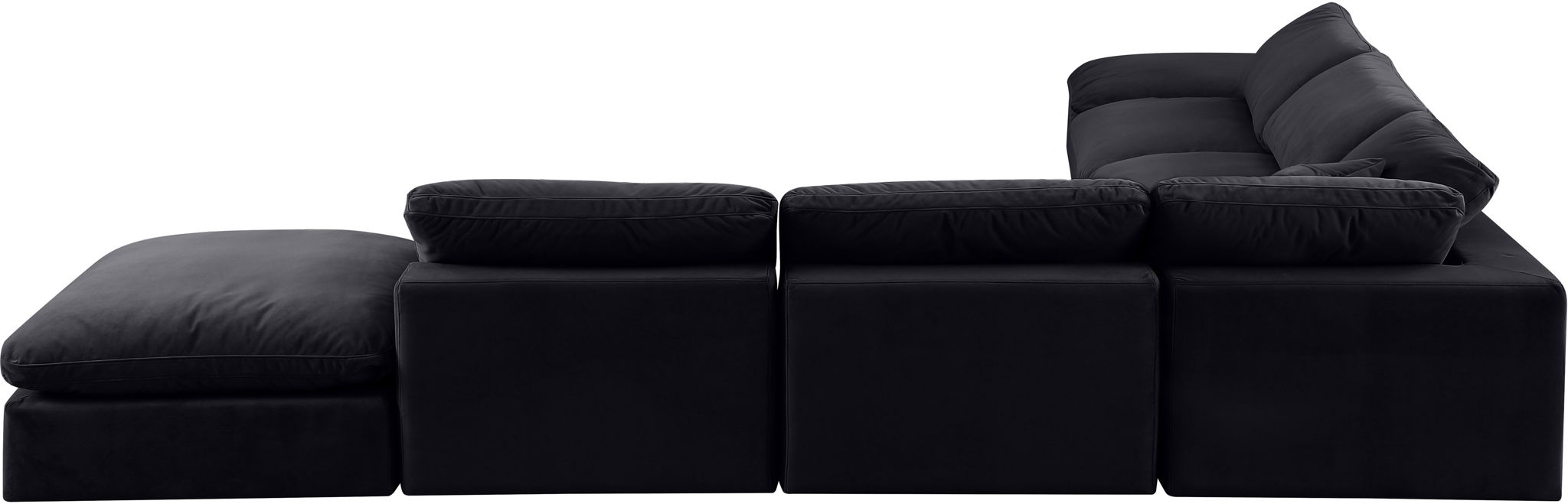 Comfy - 7 Piece Velvet Modular Corner Sectional - Simple Home Plus