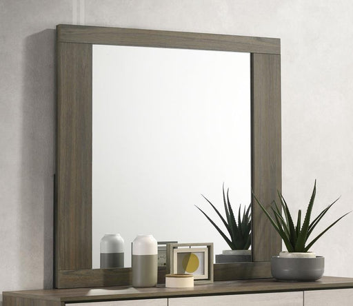 Fenwick - Dresser Mirror - - Gray Oak - Simple Home Plus