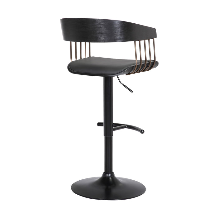 Larisa - Adjustable Wood Bar Stool - Simple Home Plus