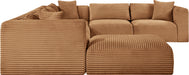 Shaggy - Fabric 7 Piece Modular U-Shaped Sectional With Ottoman - Simple Home Plus