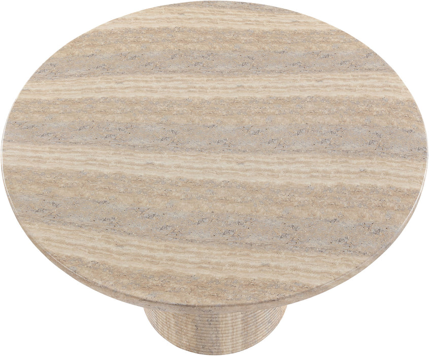 Rapallo - 43" Concrete Indoor/Outdoor Dining Table - Travertine - Simple Home Plus