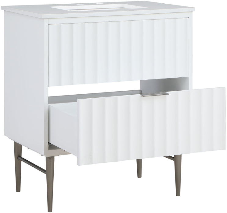 Modernist - Bathroom Vanity With Chrome Legs - Simple Home Plus