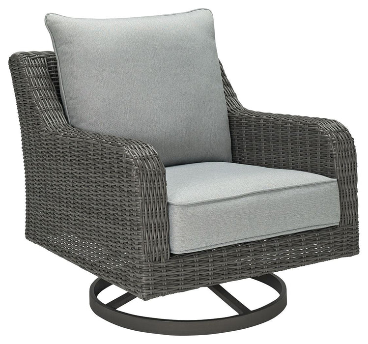 Elite Park - Gray - Swivel Lounge w/ Cushion - Simple Home Plus