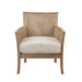 Diedra - Accent Chair - Cream / Reclaimed Natural - Simple Home Plus