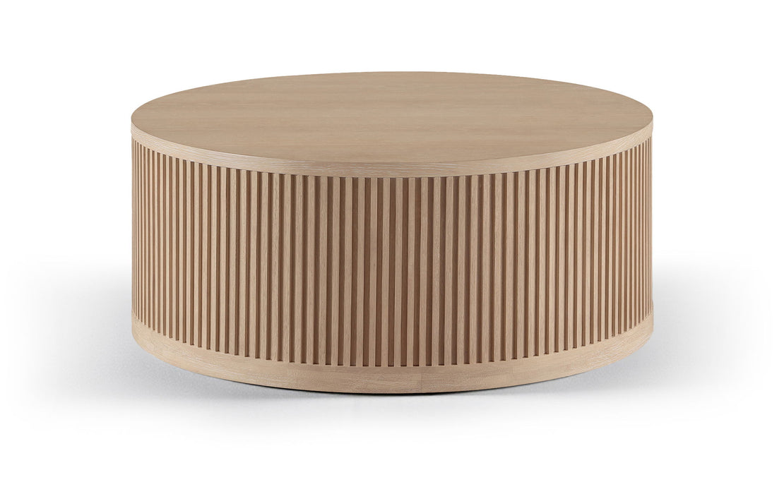 Madera - Oak Veneer And Solid Wood Table - Simple Home Plus