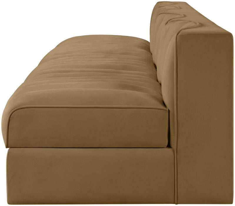 Rummi - Armless Velvet Performance Fabric Upholstered 4 Piece Modular Sofa - Simple Home Plus