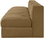 Rummi - Armless Velvet Performance Fabric Upholstered 4 Piece Modular Sofa - Simple Home Plus