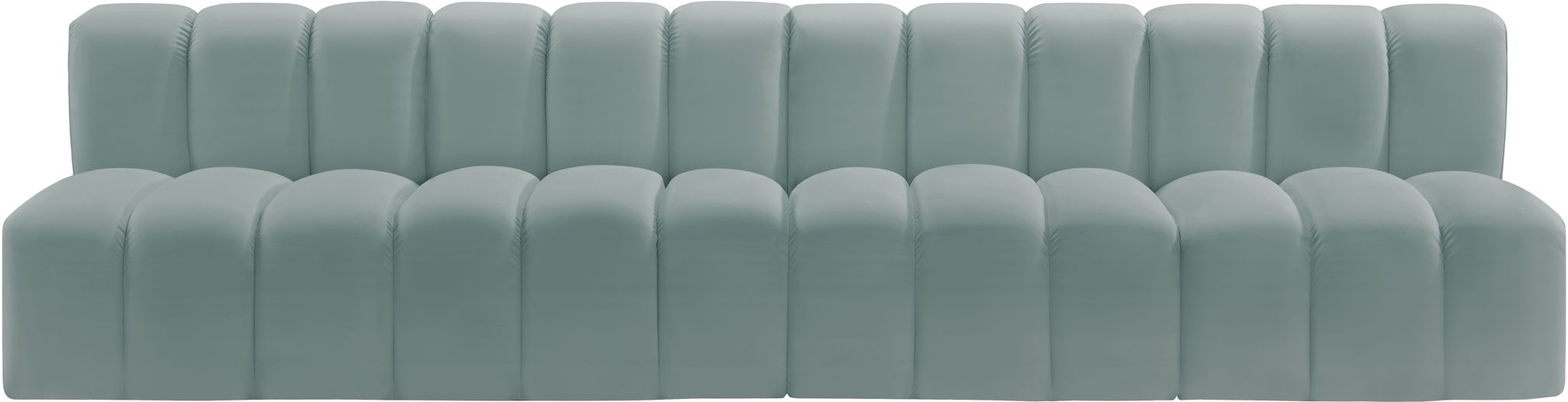 Arc - Faux Leather 4 Seats Modular Sofa - Simple Home Plus