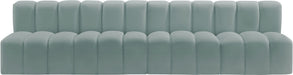 Arc - Faux Leather 4 Seats Modular Sofa - Simple Home Plus