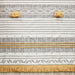 Cody - Cotton Stripe Printed Shower Curtain With Tassel - Gray / Yellow - Simple Home Plus