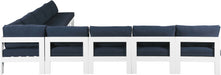 Nizuc - Outdoor Patio 9 Piece Modular Sectional With White Frame - Simple Home Plus