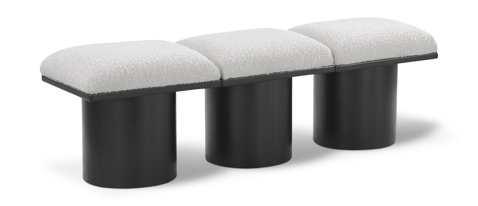 Pavilion - 3 Piece Modular Bench With Black Base - Simple Home Plus