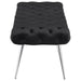 Ella - Upholstered Tufted Bench Metal Legs - Simple Home Plus