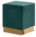 Jax - Stool Ottoman with Gold Base - Simple Home Plus