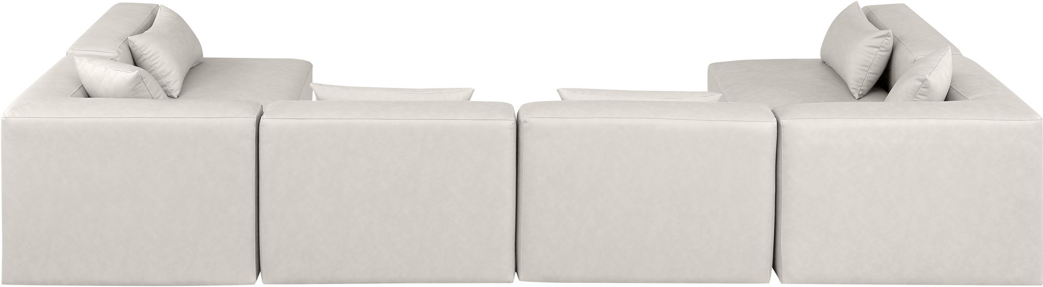 Cube - 6 Piece Modular Armless Sectional - Simple Home Plus