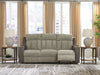 WhipLash - Sisal - Power Reclining Sofa With Adj Headrest - Simple Home Plus