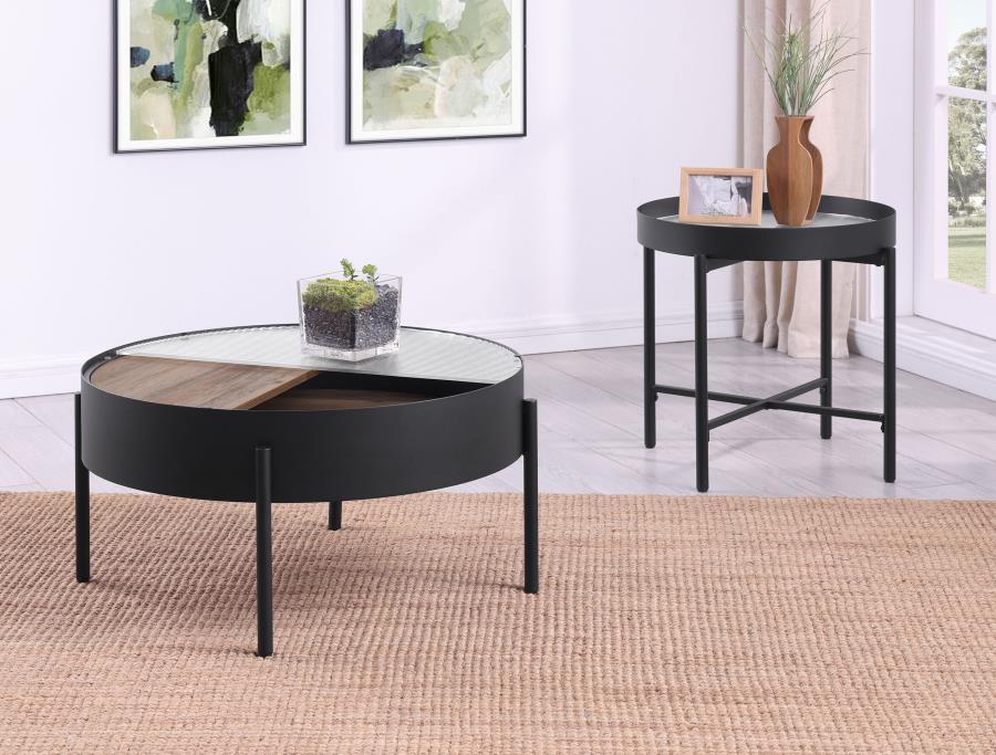Ozella - Round Coffee Table Set - Simple Home Plus
