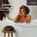 800GSM - 8 Piece Antimicrobial Towel Set - Brown - Simple Home Plus