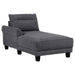 Caspian - Upholstered Curved Arm Chaise Sectional Sofa - Simple Home Plus