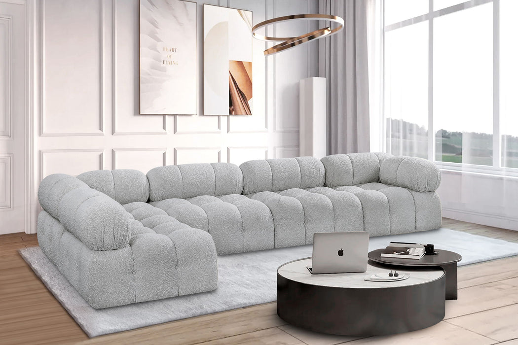 Ames - 5 Piece Modular L-Shaped Sectional - Simple Home Plus