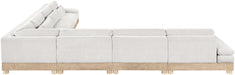 Turin - Chenille Fabric Upholstered Modular Sectional - White - Simple Home Plus
