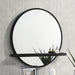 Arini - Round Vanity Wall Mirror With Shelf - Simple Home Plus